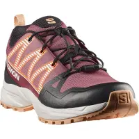 Salomon Wanderschuh "OUTSCAPE J", Jungen, Gr. 32, atmungsaktiv, rot (nocturne, weiß, almond cream), Synthetik, Textil, Schuhe Wanderschuh