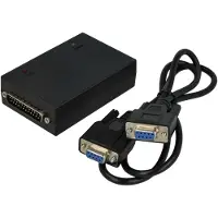 VHBW Rib Box kompatibel mit Motorola Astro P210, P110, T800 - Programmieradapter inkl. RS232 Kabel Schwarz