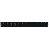 EFB Elektronik EFB SB-FP-S-6SC-D-V-OM3 Bestückte 12 Port Frontblende mit 6 x SC Duplex Kupplung OM3 vertikal, schwarz SBFPS6SCDVOM3