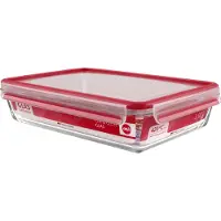 EMSA Clip & Close Glas Frischhaltedose Rechteckig 3,0 L, 513922