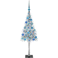 vidaXL Weihnachtsbaum Weiß 120 cm PE und Stahl