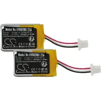 VHBW 2x Akku Ersatz für Plantronics 30086180-03, 212367-01 (3 pin), 212367-01 für Wireless Headset Kopfhörer (140 mAh, 3,7 V, Li-Polymer)
