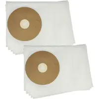 VHBW 10x Staubbeutel Ersatz für Wirbel 895041 für Staubsauger - 37,7cm x 26,8cm Weiß