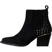 Xti Stiefelette für Damen mit spitzer Zehenpartie, Absatz und Reißverschluss