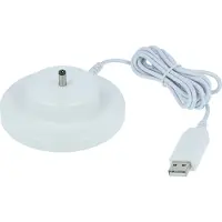 VHBW USB-Ladestation kompatibel mit tonies Toniebox 1 Hörspielbox - Ladeschale mit USB-Kabel, 160 cm Weiß