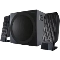 Microlab M-300BT, 2.1 Kanäle, 38 W, Schwarz, Holz, Drehregler, 0,3%