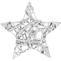 Wellhome Leuchtender Weihnachtsstern Mit 15 Warmweißen Leds 40x40x10 Cm