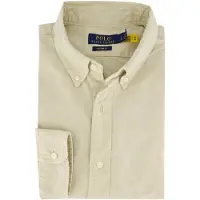 Ralph Lauren für Herren. 710805564527 Individuell gefärbtes Oxfordhemd Custom Fit, taupe (M), Lässig, Baumwolle, Langarm
