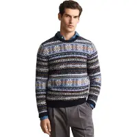 Gant für Herren. 8050327 Fair-Isle-Pullover blau (XL), Lässig, Wolle, Klassisch, Marine