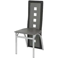 StarTech.com Esszimmerstühle/Küchenstühle - Set mit 2 - Hohe Rückenlehne - Breiter Sitz - Gepolstert - Metallgestell - Ohne Armlehnen - Montage Erforderlich - Grau Schwarz