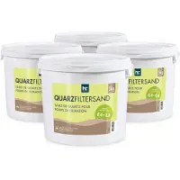 Höfer Chemie 4 x 5 kg Premium Quarzsand Filtersand 0,4 - 0,8 mm