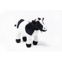 Cornelissen Plüschtier Kuh schwarz weiß, 21cm Stofftiere Kuscheltiere Bauernhoftiere Kühe Stier