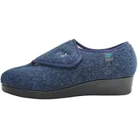 Fly Flot Damenschuhe Hausschuhe Blau Freizeit