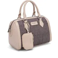 Diana & Co Firenze Diana & Co Handtasche Bauletto mit Flechtstruktur, Reißverschluss und abnehmbarem Riemen Caffè UNICA 24.5x17x13 cm