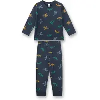 Sanetta Schlafanzug "Pyjama Schlafanzug Drachen lang Kids 1er Pack", Herren, Gr. 116, blau, Obermaterial: 100% Baumwolle CO., Homewear-Sets Schlafanzug