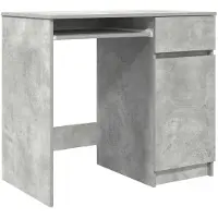 Merkloos Schreibtisch in Betonoptik mit Schublade und Ablagefläche, 86 x 49 x 76 cm