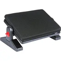 Unyqoos ergonomische Fußstütze für Schreibtisch – höhenverstellbar 15,5 / 18 cm, Neigung bis 45°, abnehmbare Memory-Foam-Auflage, für Büro & Zuhause