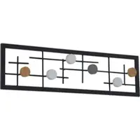 HOFMANN LIVING AND MORE Garderobenhaken, schwarz, B:60cm H:16cm T:6cm, Metall, , Garderobenhalter, Garderobenhaken, Wandgarderobe