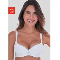 s.Oliver Schalen-BH "Maelle", Damen, Gr. 90, Cup B, weiß, Microtouch, Obermaterial: 70% Polyamid, 17% Elasthan, 13% Polyester, Basic, BHs Schalen-BH, mit breiten, leicht wattierten Trägern, Dessous