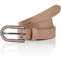 Cinque Ledergürtel "PULA", Damen, Gr. 80, grau (taupe), Rindsleder, unifarben, Gürtel Ledergürtel, Logoprägung auf der Spitze