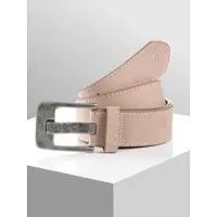 Tom Tailor Ledergürtel "TTLUCY", Damen, Gr. 110, grau (taupe), Materialmix, Gürtel Ledergürtel, 4 cm breiter Damengürtel, Casual und Jeans Look