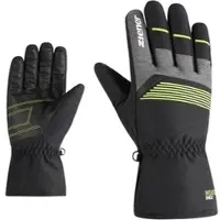 Ziener Skihandschuhe "GEVIN-Z glove man", Herren, Gr. 9, schwarz (schwarz.lime), Kunstfaser, Handschuhe Skihandschuhe