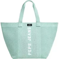 Pepe Jeans für Damen. PL0300137 Winslow Shopper Tasche blau stricken (OSFA), Lässig, Polyester