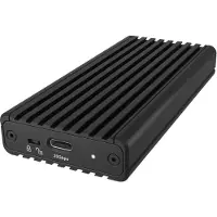 Icy Box IB-1917M-C32a, Gehäuse für NVMe M.2 SSD zu Type-C USB 3.2 Gen 2x2, 20 Gbit/s, SSD-Gehäuse, M.2, PCI Express 4.0, 20 Gbit/s, USB Anschluss, Schwarz