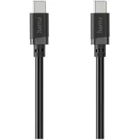 Hama 00201810, 3 m, USB C, USB C, USB 2.0, 0,48 Gbit/s, Schwarz