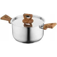 Florina BRUNO Edelstahl-Topf 18 cm 2,6 l mit/