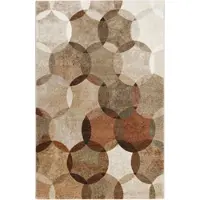 Esprit Teppich "Modernina ESP-3378" Gr. 31, braun (cognac, braun), B:133cm H:13mm L:200cm, Kunstfaser, Teppiche, Teppich, weicher Kurzflor in modernem Design, Wohnzimmer, Schlafzimmer, bunt