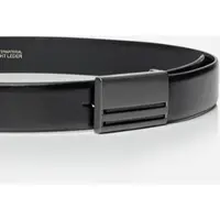 MONTI Koppelgürtel "BERLIN", Herren, Gr. 110, schwarz, Materialmix, unifarben, Gürtel Koppelgürtel, 3,5 cm breit, Klassisch-Business, Koppelschließe