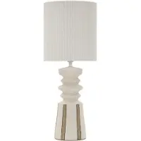 Mauro Ferretti Tischlampe Keramik satiniert 22,5x57 cm Multicolor Tribal