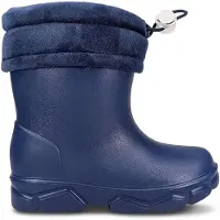 Permani Kinder Isoliert Gummistiefel Jungen Mädchen Gefüttert Gartenschuhe in Dunkelblau Nissoria Gr.30