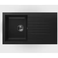 Yuna Granovia Obsidian Compositspüle Spüle Spülbecken schwarz 86x50cm Spülbecken