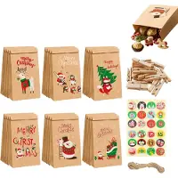 Dripio Adventskalender zum Befüllen, 24 Kraftpapier-Tüten, DIY-Set