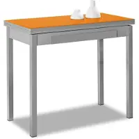 OEM Klappbarer Küchentisch, orange, 80x40 cm, mit Schublade