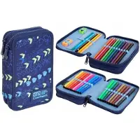 CoolPack Doppel Federmäppchen mit Inhalt Chevron