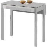 Dripio Ausziehbarer Küchentisch, Metall, Grau, 80x40 cm, ausziehbar auf 80x60 cm