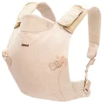 Fillikid Bauchtrage "MC04", Baby, beige (sand beige), Baumwolle, Ramie (Brennessel-Faser), Babytragen Bauchtrage, mit abnehmbaren Baumwoll-Spucktüchern