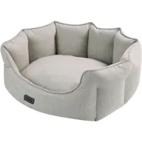 Nobby Hundebett Valea oval beige, Maße: 86 x 70 x 24 cm
