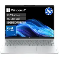 HP Notebook "OmniBook 3 16-bu0063ngx", silber (glacier silber), 12 GB RAM 512 GB SSD, Core 5, Windows 11 Home, Notebooks, Notebook