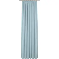 Wirth Vorhang "Newbury, 1 Stück, Kräuselband, blickdicht" Gr. 1, blau (hellblau), B:65cm H:125cm, Jacquard, Baumwolle, Polyester, Gardinen, Vorhang