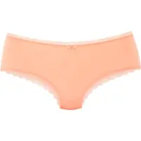 LASCANA Panty "Tiziana", Damen, Gr. 36/38, Spitze, orange (neon pfirsich), Spitze, Obermaterial: 84% Polyamid, 16% Elasthan, Unterhosen Panty, mit modischer Zierkante und hübschen Accessoires