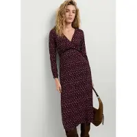 Pepe Jeans für Damen. PL9537897 Jazelin Kleid granatrot (L), Lässig, Kastanienbraun, Viskose, 3/4 Ärmel
