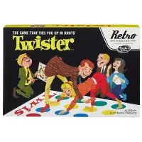 Hasbro Twister: Retro – Brettspiel – – 2-4 Spieler – 6+