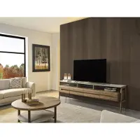 Xl Moebel Gmbh RTV Lowboard TV Ständer Wohnwand Sideboard Schrank Holz Braun Stilvoll