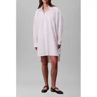 Calvin Klein Jeans Cotton Oversized Mini Dress Brilliant White Größe: S | Blusenkleider Outlet | Damen | Weiß