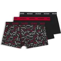 HUGO Design 10267989 Trunk Red Boxershorts 3 Einheiten