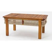 AEA Gartencouchtisch Modern Naturholz Stilvoll Rechteckig Robust Terrasse